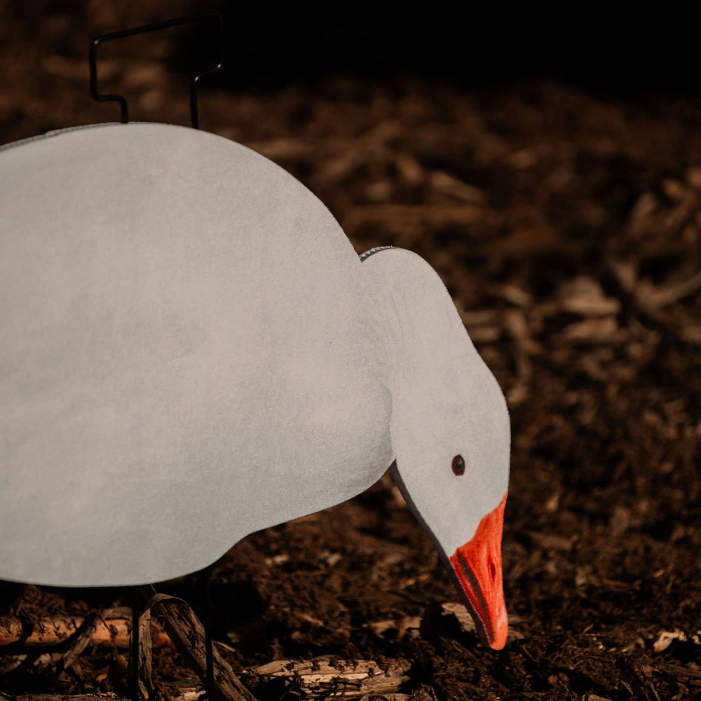 Fully Flocked Snow Goose Silhouette Decoys