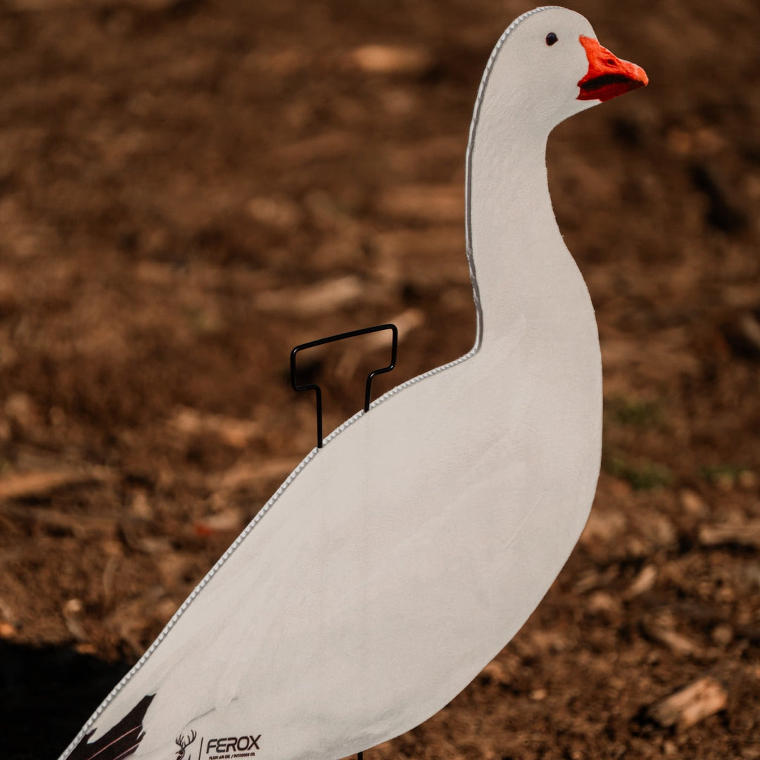 Fully Flocked Snow Goose Silhouette Decoys